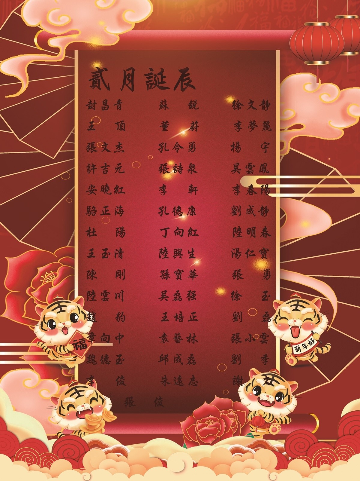 【生日祝?！抗ё?2月生日的員工生日快樂！